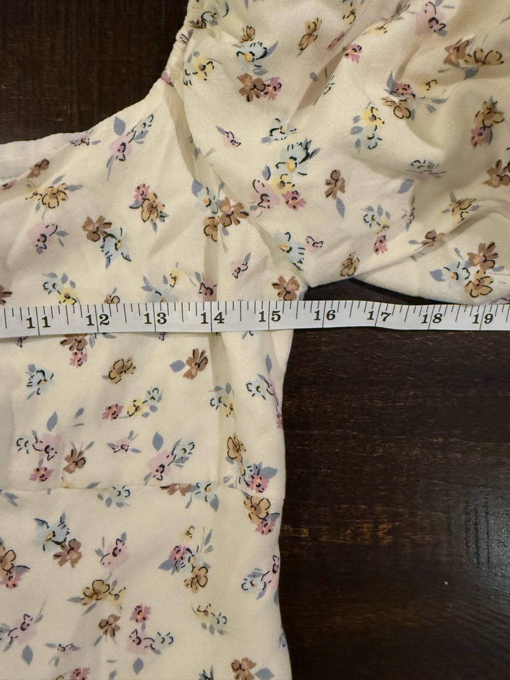 And Now This Floral Puff Sleeve Midi Dress Cream Cottagecore Small - Picture 9 of 12